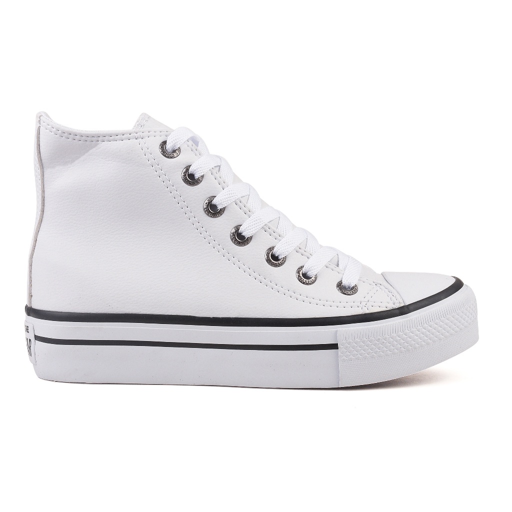 Tênis Old Star Cano Alto All Médio Unissex Promoção Branco Couro Sintético em Oferta na Shopee