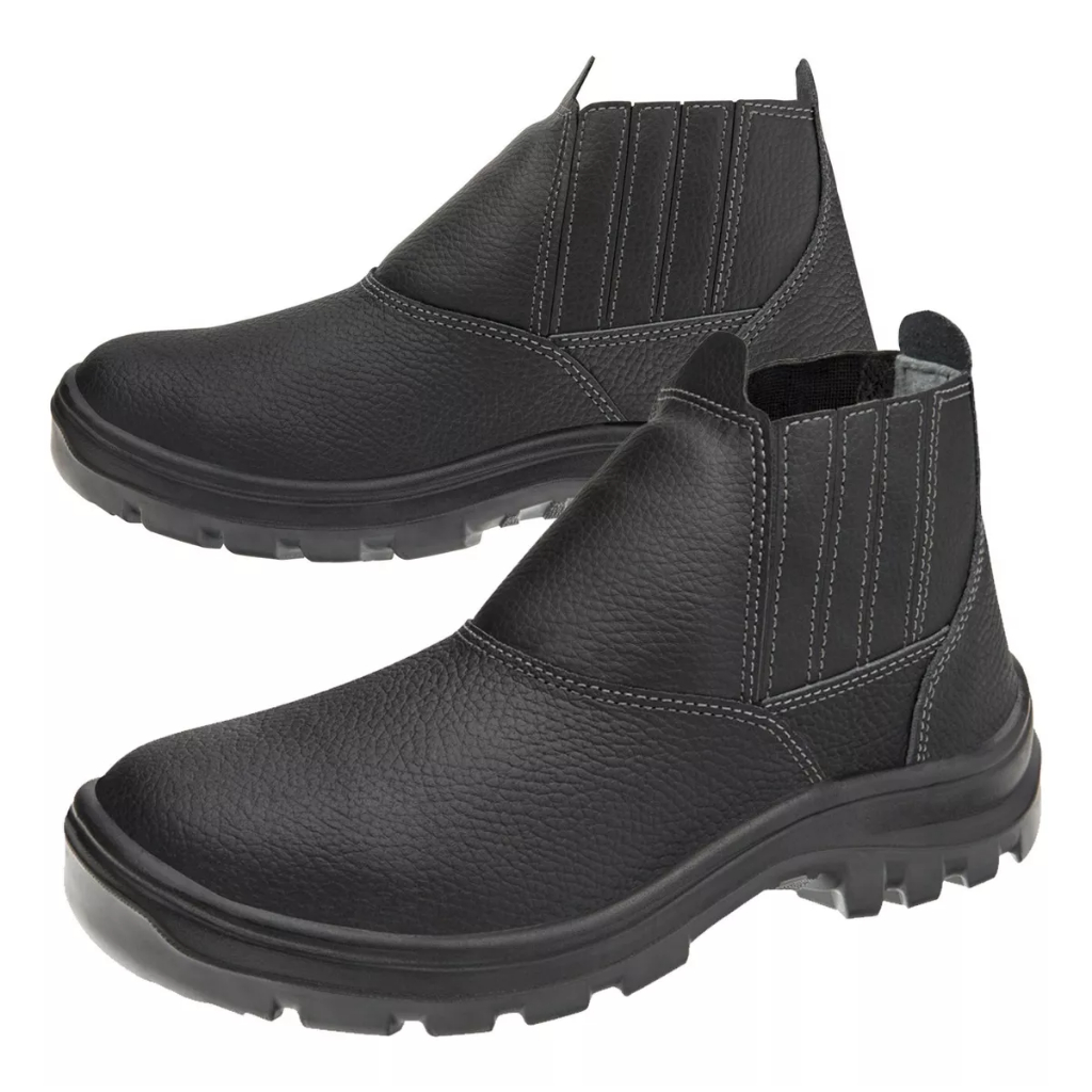 Bota Botina Segurança Bico Pvc Vulcaflex Marluvas 10vb48 Bp Bico De Polipropileno Com Elástico