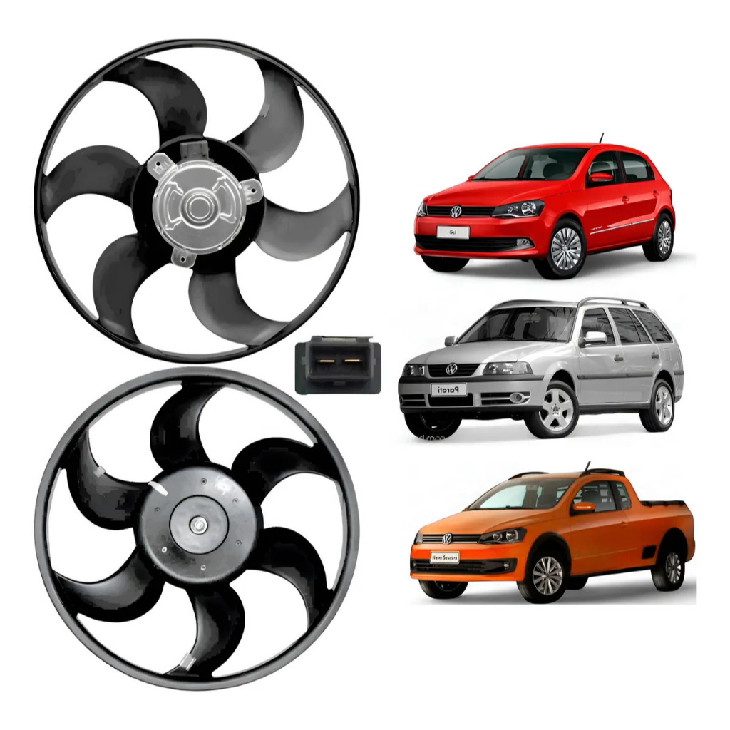 Eletroventilador Ventoinha Gol G2 G3 G4 Sem Ar Condicionado 1995 ate 2008