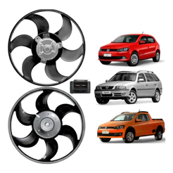Eletroventilador Ventoinha Gol G2 G3 G4 Sem Ar Condicionado 1995 ate 2008