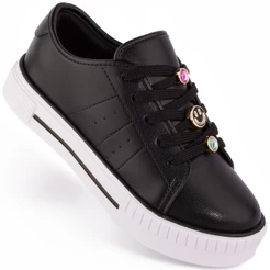 Tênis Molekinha Infantil Menina Feminino Confortável 2565 Preto