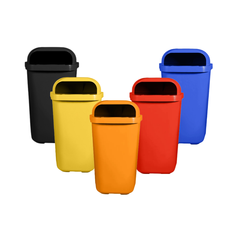 Lixeira Papeleira Suporte Poste Ou Parede 50 Litros Coleta Seletiva Reciclagem Parque e Condomínio em Oferta na Shopee