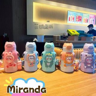Garrafa térmica infantil  com canudo e alça 500/520ml Copo em aço inox --1330