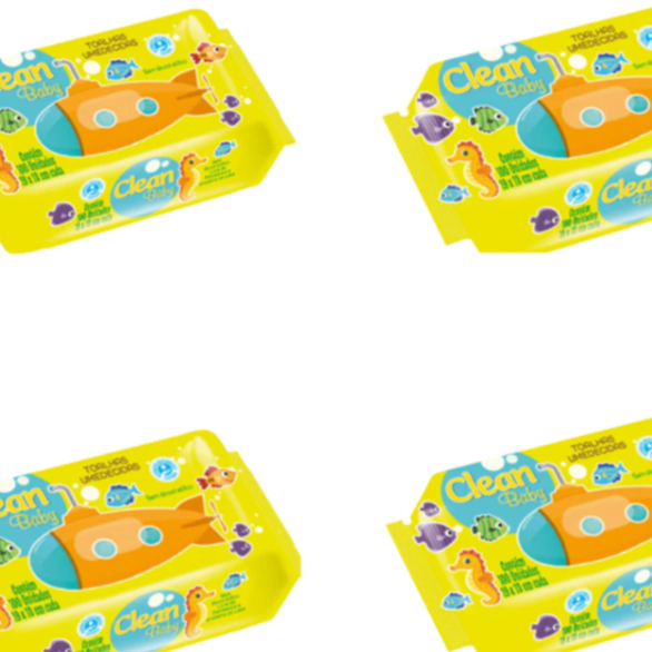 Kit Com 02 Pacotes Promoção 400 Toalhas Umedecidas Clean Baby Com 100 TOTAL 200 TOALHAS UMEDECIDAS Validade 2026 Melhor