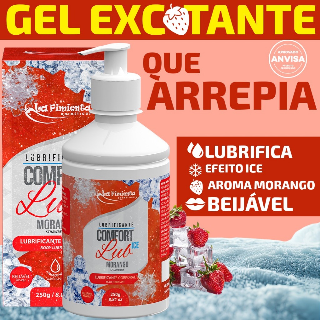LUBRIFICANTE ÍNTIMO EXCITANTE QUE ARREPIA - SENSAÇÃO GELADA E PRAZER PROLONGADO