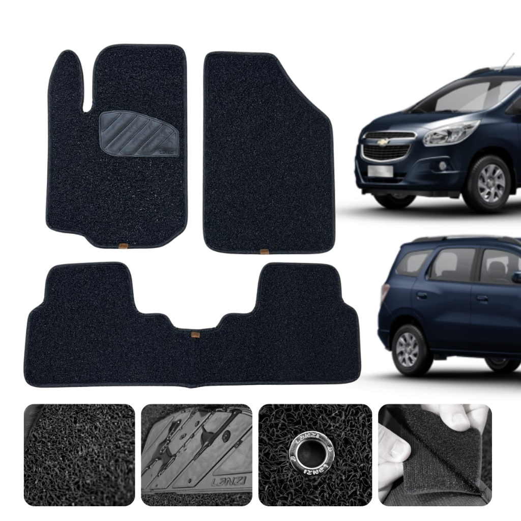 Kit Tapetes carro Pra Spin 2018 a 2025 LTZ e Premier Personalizado Capacho 3 pçs