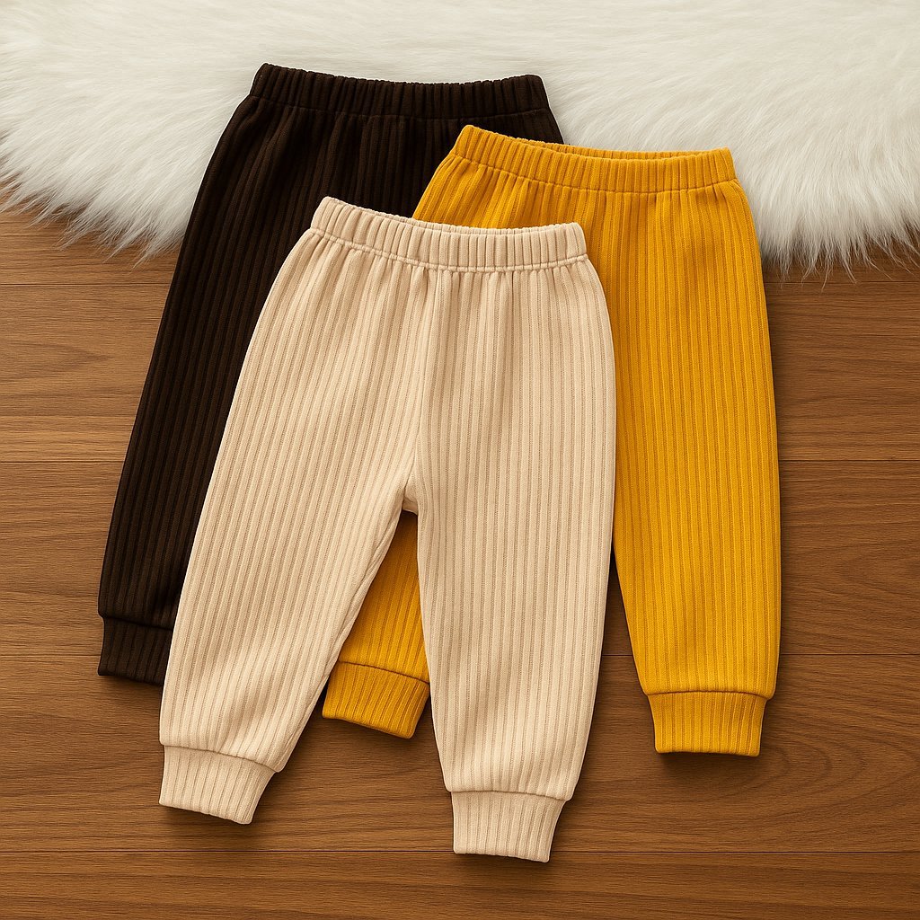 Calça Mijão Bebê Unissex Malha Canelada – Conforto E Praticidade