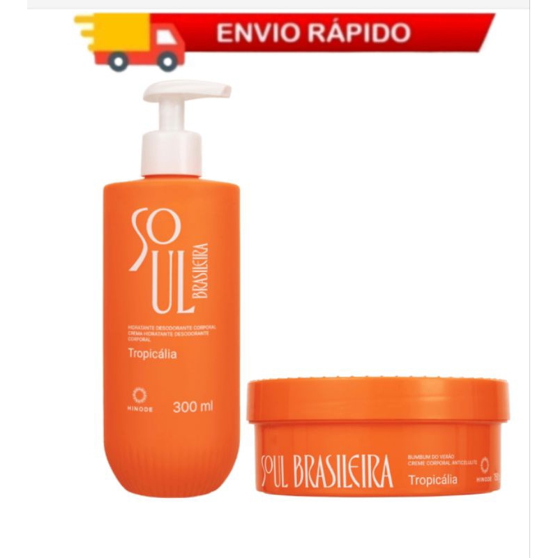 Kit Hidratante Corporal + Creme Bumbum Do Verão Soul Brasileira Tropicália Hinode