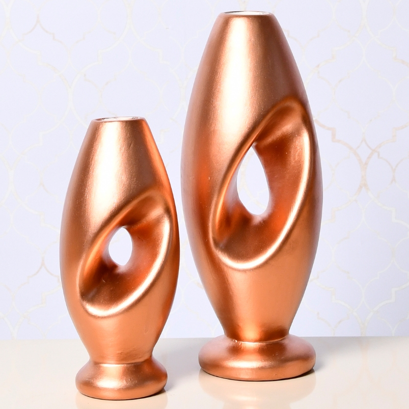 2 peças cerâmica enfeites casa vasos kit decorativos sala cozinha trio rack mesa conjuntos moderno