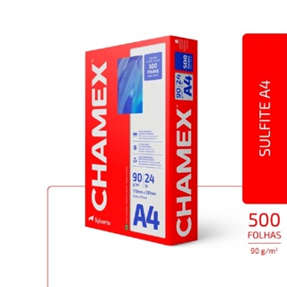 Papel sulfite A4 90g 210x297 com 500 folhas Chamex em Oferta na Shopee