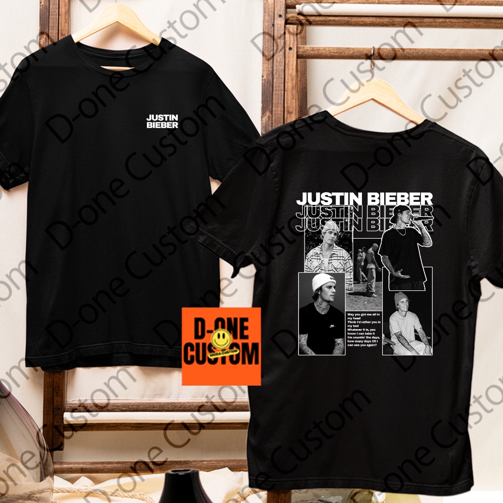 Camisa Camiseta Justin Bieber Nome Frente Changes Musica Pop Fã Blusa Estampado Homenagem Hailey