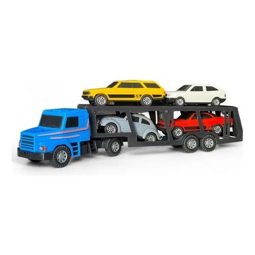 Caminhão Scania Cegonha Miniatura Coleção com Carros Antigos