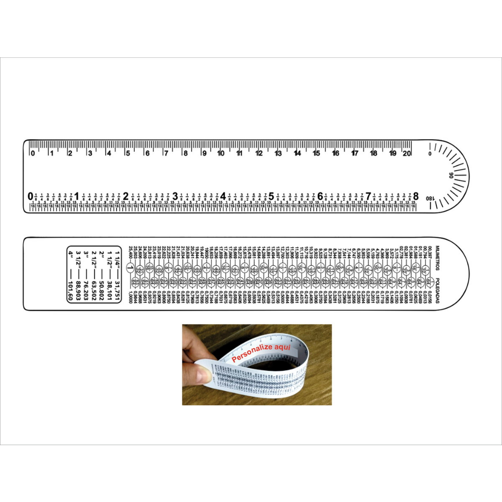 10 Régua Ferragista 20cm Flexível  Nr35 em Oferta na Shopee