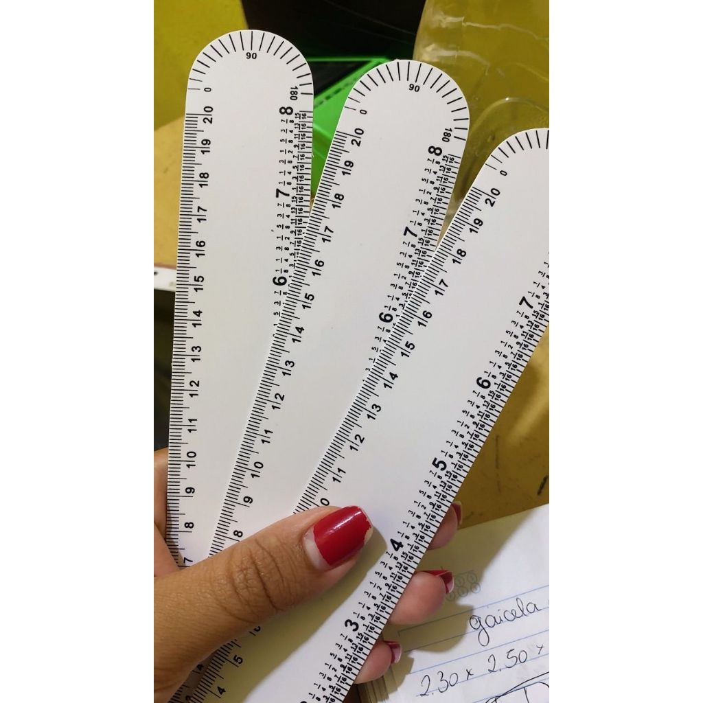 15 Régua Ferragista  de 20cm em PVC Flexível em Oferta na Shopee