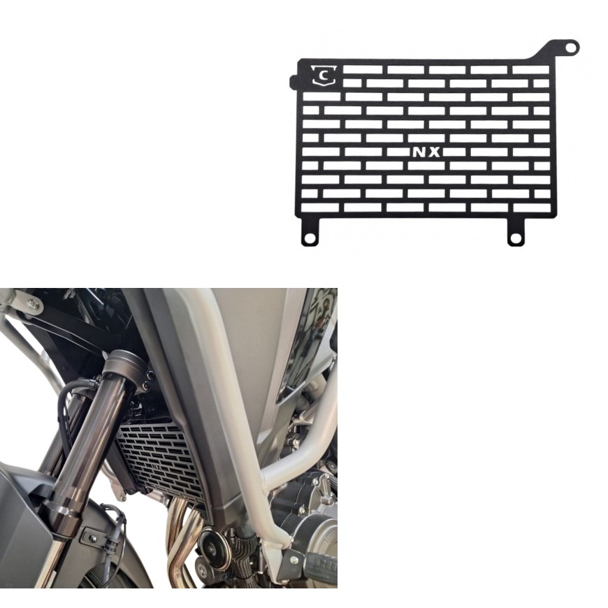 Protetor De Radiador Em Aço Chapam - Honda Nx 500 NX500 2026 2027