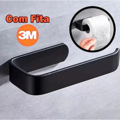 Porta Papel Higiênico Suporte Parede Armário Banheiro sem perfuração com Cola 3M