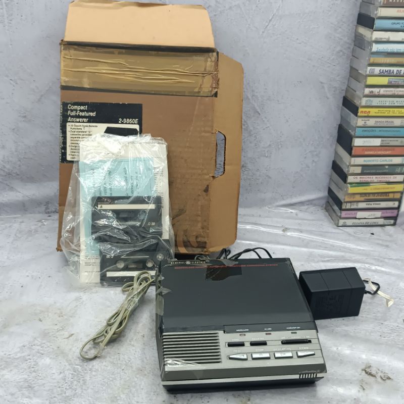 Secretária eletrônica K7 General electric Completa clássica (leia)