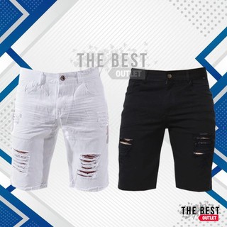 Kit Masculino com 2 Bermudas Rasgadas Short Jeans de Alta Qualidade Várias Cores Envio Imediato