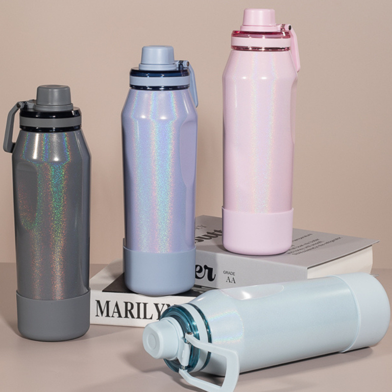 Garrafa Térmica Inox 650ml 950ml Fitness Academia Esportiva Personalizada Bebida Quente e Fria Hydra