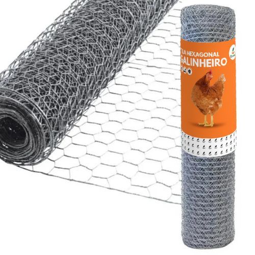 Tela Galinheiro Galvanizada 1,50x50m Fio 22 Malha Hexagonal em Oferta na Shopee