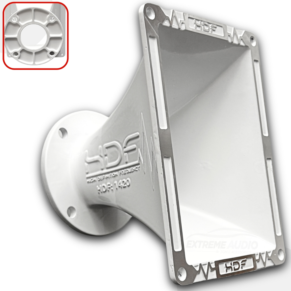 Corneta Lente Hdf Expansor 1420 2 Pol Boca Quadrada Branca