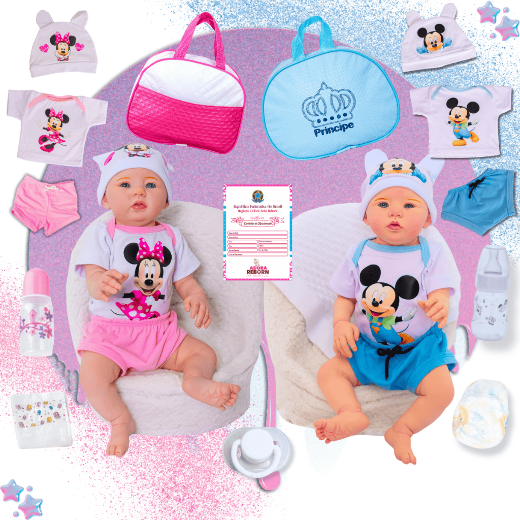 Gêmeos Bebê Reborn Boneca Realista Abigail Menina e Menino Silicone Bolsa Maternidade em Oferta na Shopee