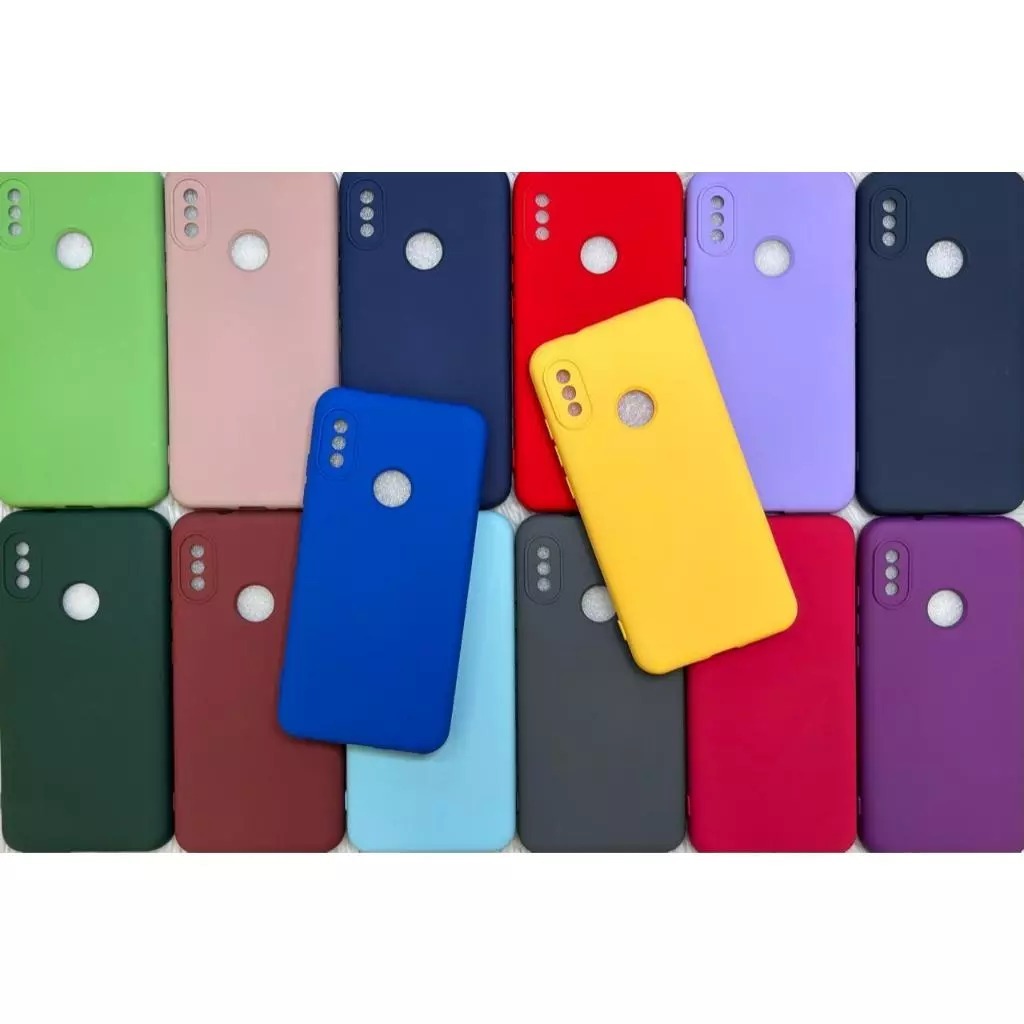 Capa Case Capinha Silicone Colorida Resistente Aveludado/Capa Transparente Redmi A2 Lite/Redmi 6Pro