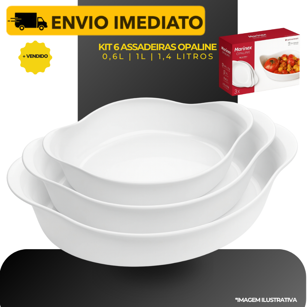 Travessa de Vidro Marinex: Onde Comprar | BuscaProdutos