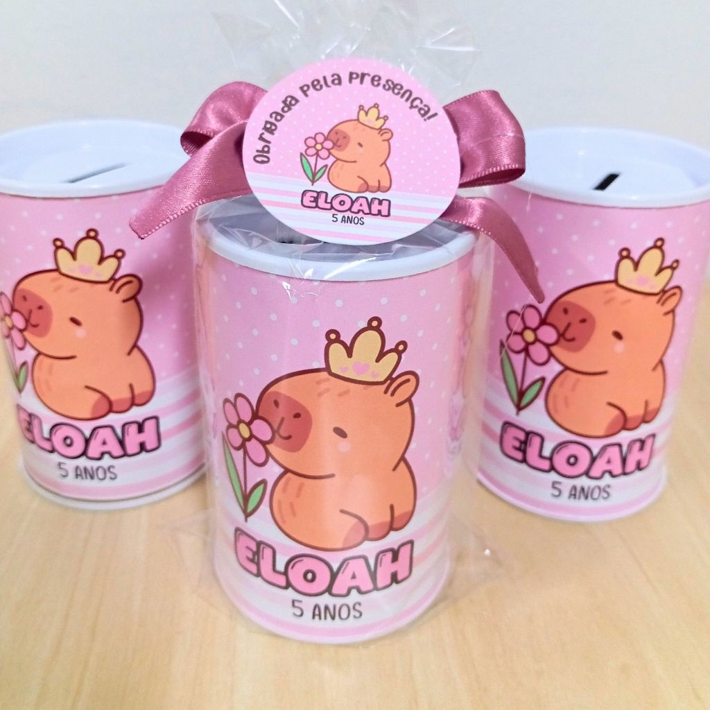 Cofrinho Lembrancinha Personalizada | Aniversário Infantil | Brinde Criativo | Qualquer Tema
