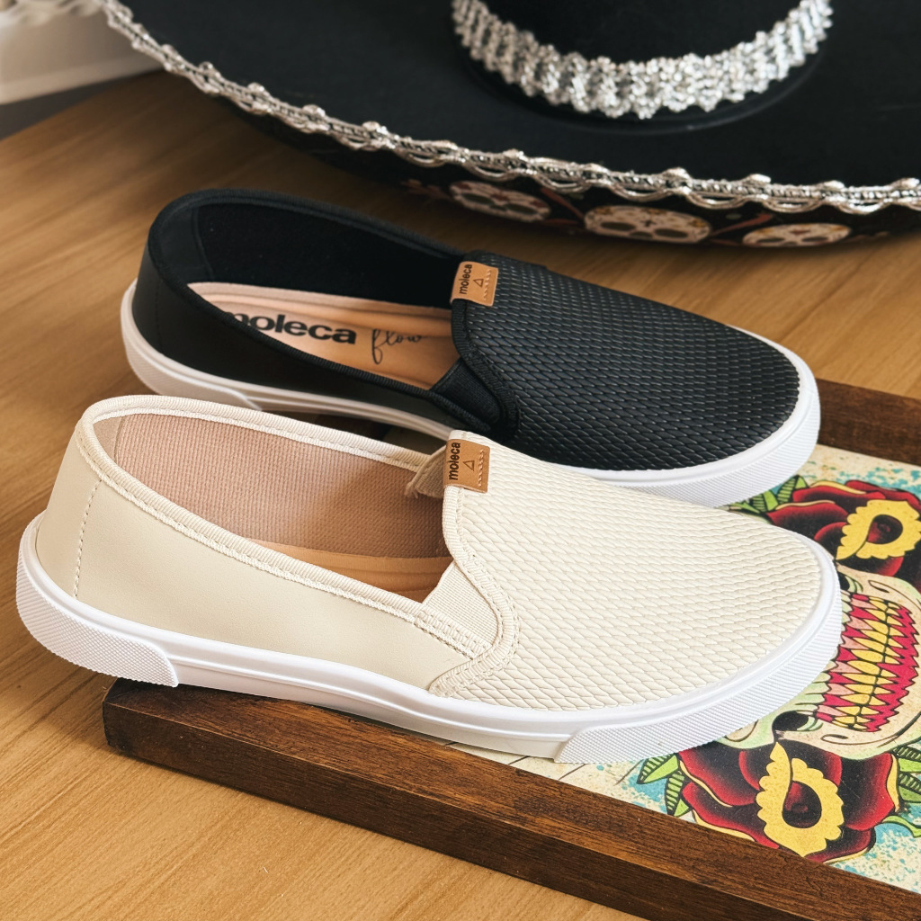 Tenis Slip-on Moleca Feminino Casual Sapatilha 5296.530 em Oferta na Shopee