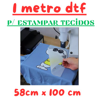 Leia Descrição - Metro DTf Têxtil Para Camisetas Estampadas 60x100 cm Envio Imediato