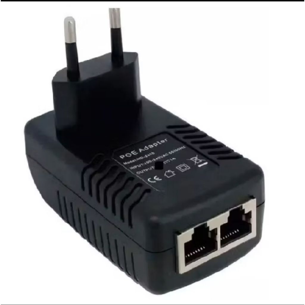 Fonte Poe Compacta 24v 1a Access Point Roteador Rj45 Bivolt Voltagem De Entrada 110v/220v