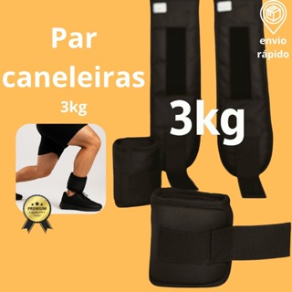 Caneleira de Peso 3kg Profissional Tornozeleira Par Academia Fitness Treino de Perna em Oferta na Shopee