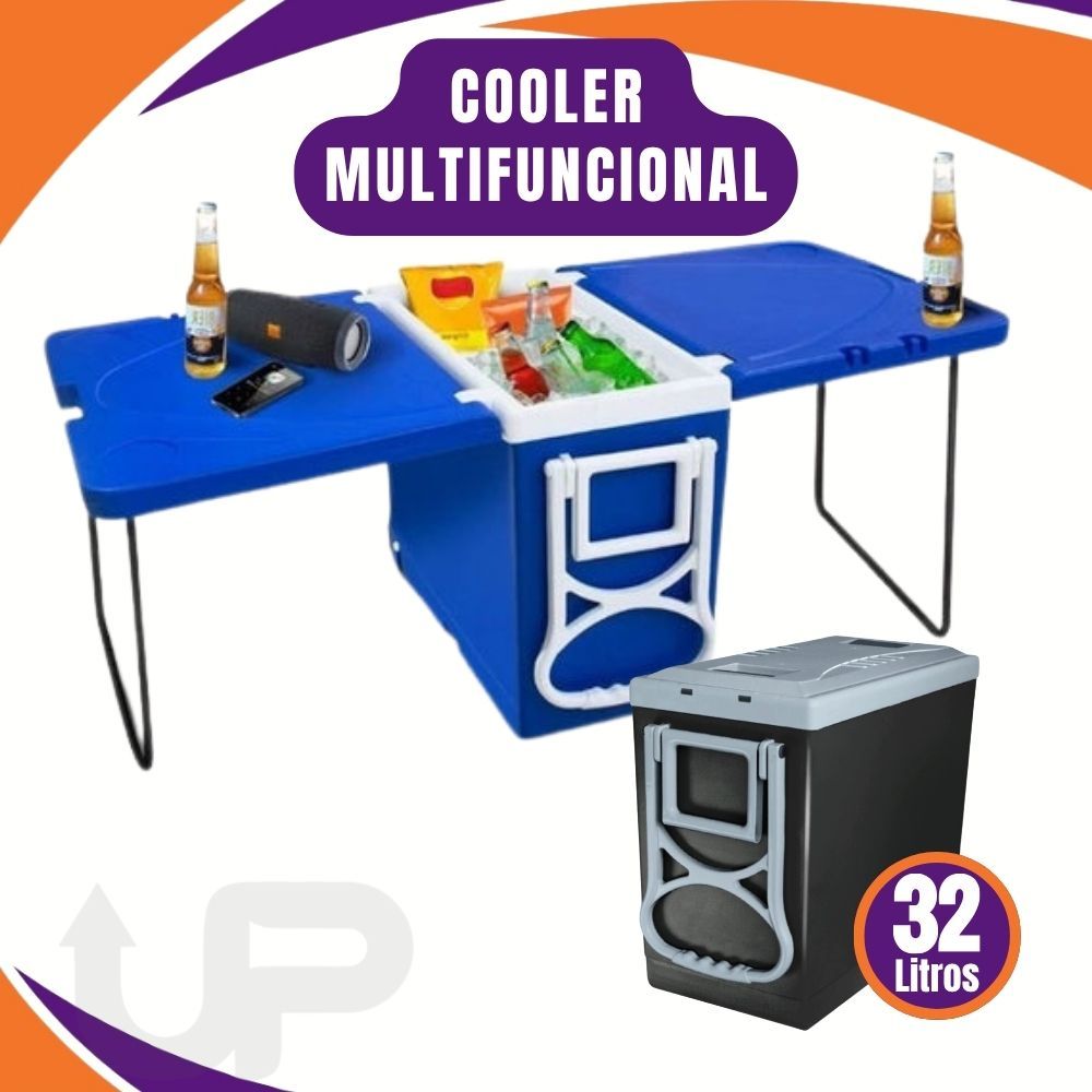Cooler Térmico 32L Multifuncional para Praia, Casa e Lazer em Oferta na Shopee