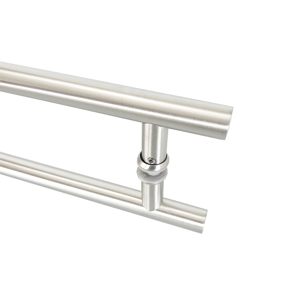 Puxador Porta Pivotante 40cm Aço Inox Tubular Redondo
