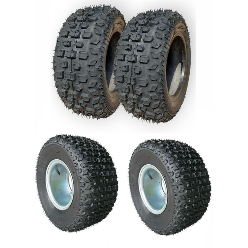 Jogo De Pneus Para Mini Buggy 2 Dianteiro E 2 Traseiro Aro 8