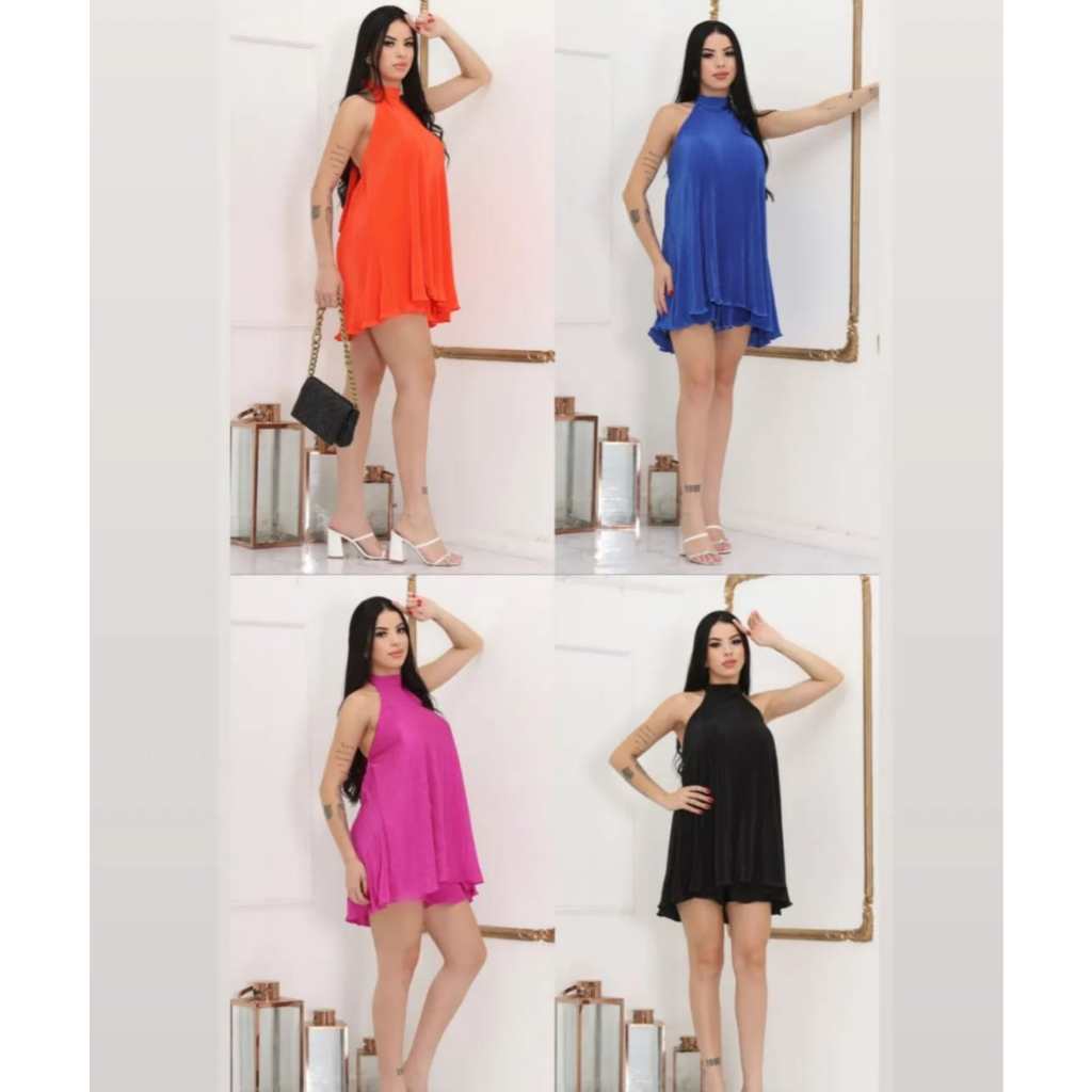 vestido feminino macaquinho 𝐬𝐨𝐥𝐭𝐢𝐧𝐡𝐨 𝐞𝐥𝐞𝐠𝐚𝐧𝐭𝐞 𝐟𝐫𝐞𝐧𝐭𝐞 𝐮𝐧𝐢𝐜𝐚 𝐩𝐥𝐢𝐬𝐬𝐚𝐝𝐨