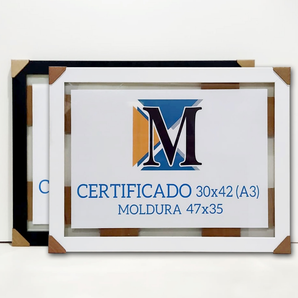 Moldura 35x47 com 2 Vidros – Estilo Sanduíche