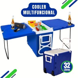 Cooler Multifuncional Super Térmico 32L – Com Mesa Retrátil ou Sem em Oferta na Shopee
