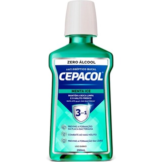Enxaguante Bucal Cepacol Menta Ice Sem Alcool 250ml em Oferta na Shopee