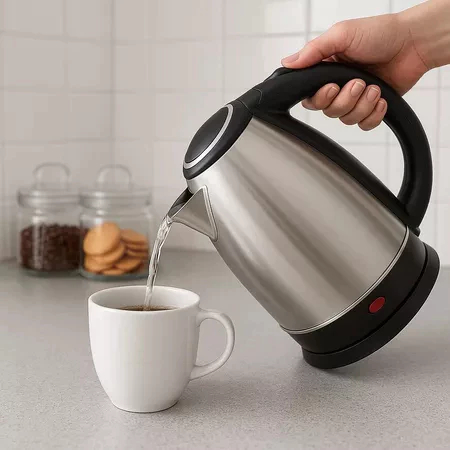 Chaleira Elétrica ON-CL200 Portátil Inox 1.8L Fervura Rápida Automática–Jarra Elétrica Voltagem 110V