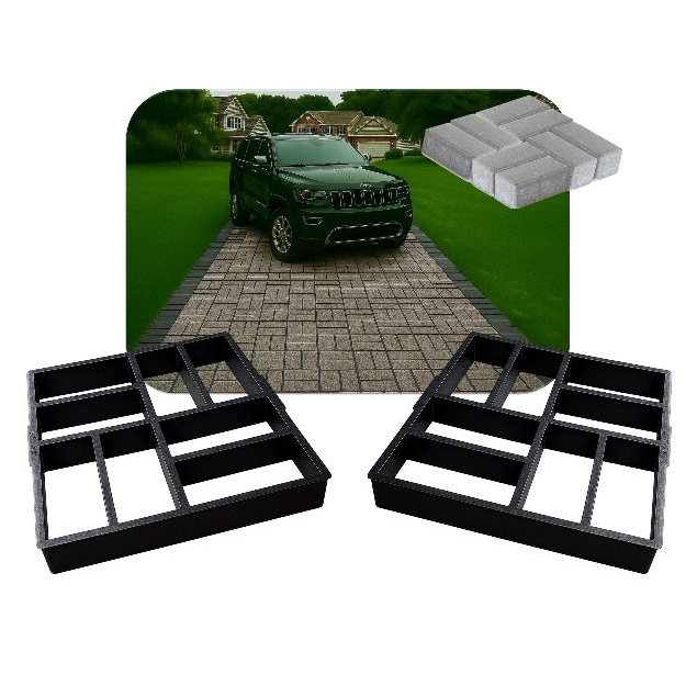 Forma Bloquete Molde Tijolinho Caminho Jardim Concreto Pedras P/ Garagem 6cm - Easy Piso