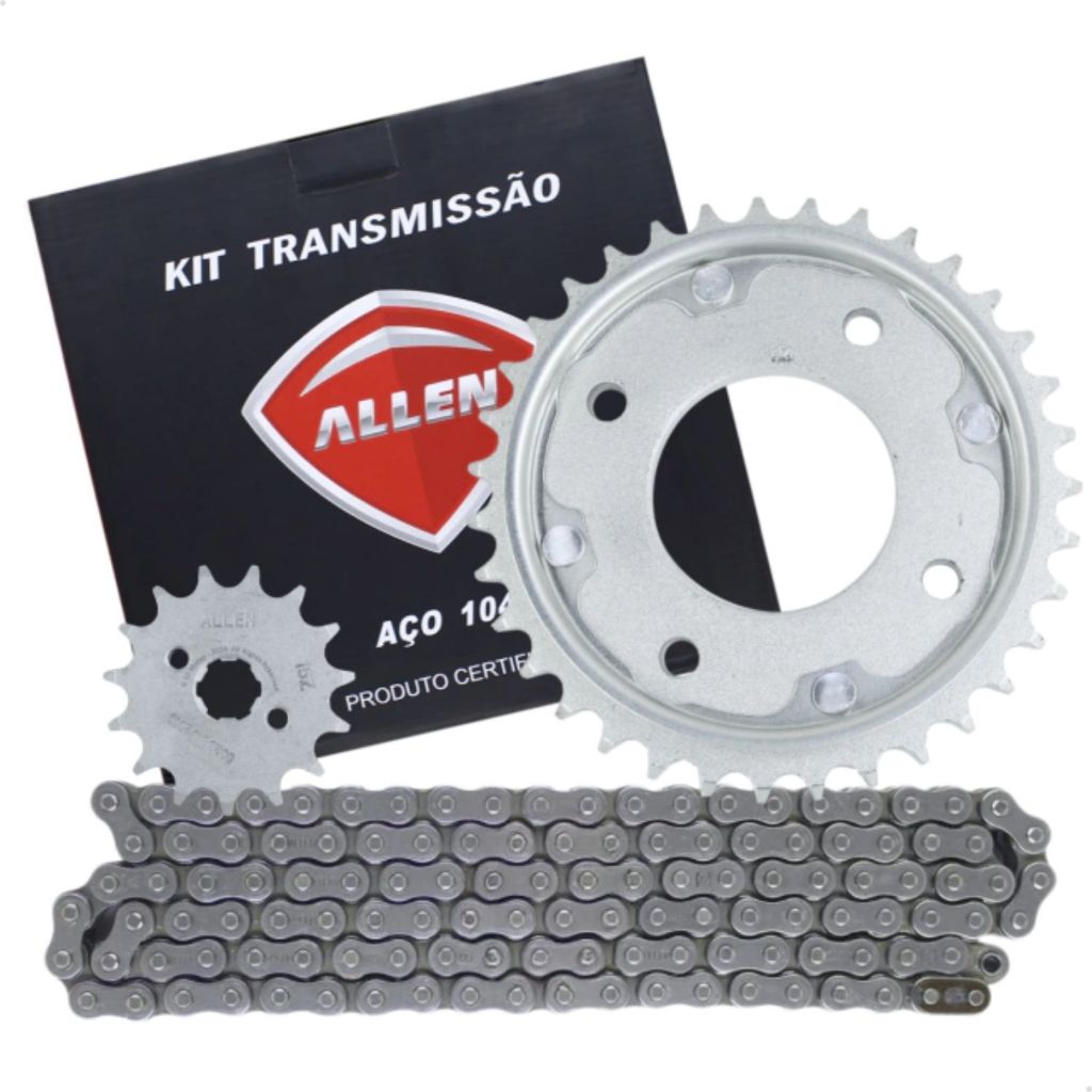 Kit Relacao Moto Honda Biz 100 1998 A 2005 Completa 35t 15t