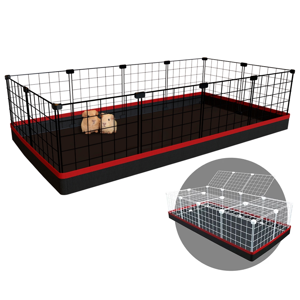 Porquinho da Índia Cercado Pet com Bandeja Higiênica Impermeável 60x120cm em Oferta na Shopee