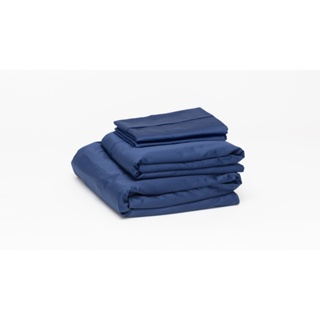 Jogo de Cama Luuna Set Algodão 400 Fios Branco, Azul e Cinza em Oferta na Shopee