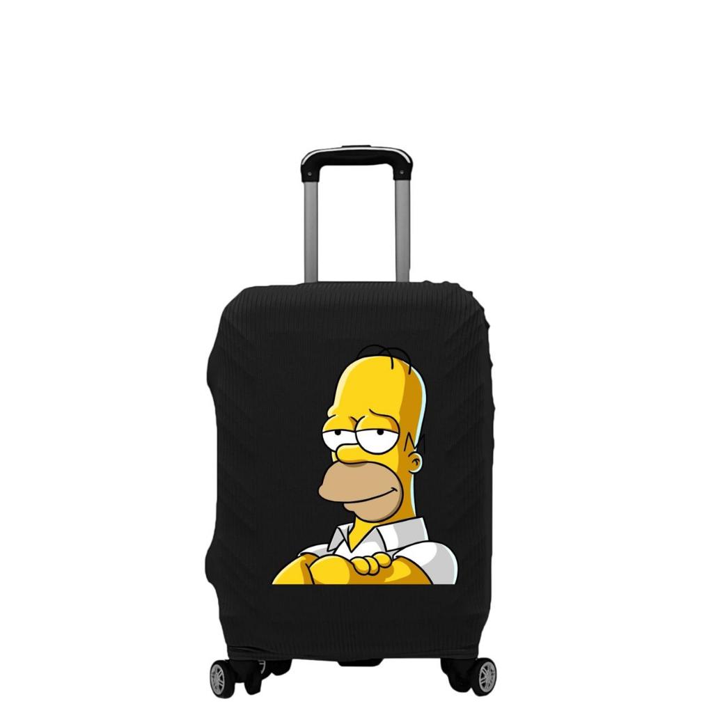 Capa De Mala 8 a 23KG P-M-G Personalizada Os Simpsons Protetor Bagagem Para Viagem Protetora Grande