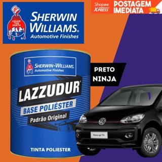 TINTA POLIÉSTER PRETO NINJA 1995/2006 VW 900ML LAZZUDUR em Oferta na Shopee