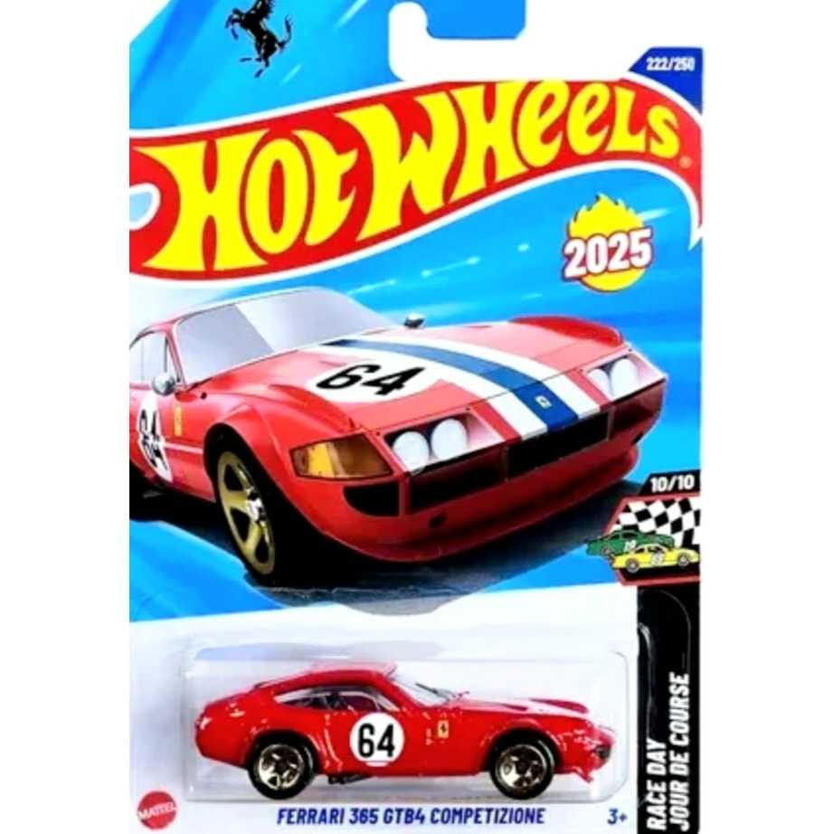 Miniatura Hot Wheels Escala 1:64 Ferrari 365 GTB4 Competizione