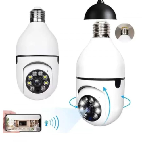 Câmera Smart Wi-Fi 2.4G Lâmpada 360° Full HD com Áudio Bidirecional e App Yoosee | Instalação Fácil