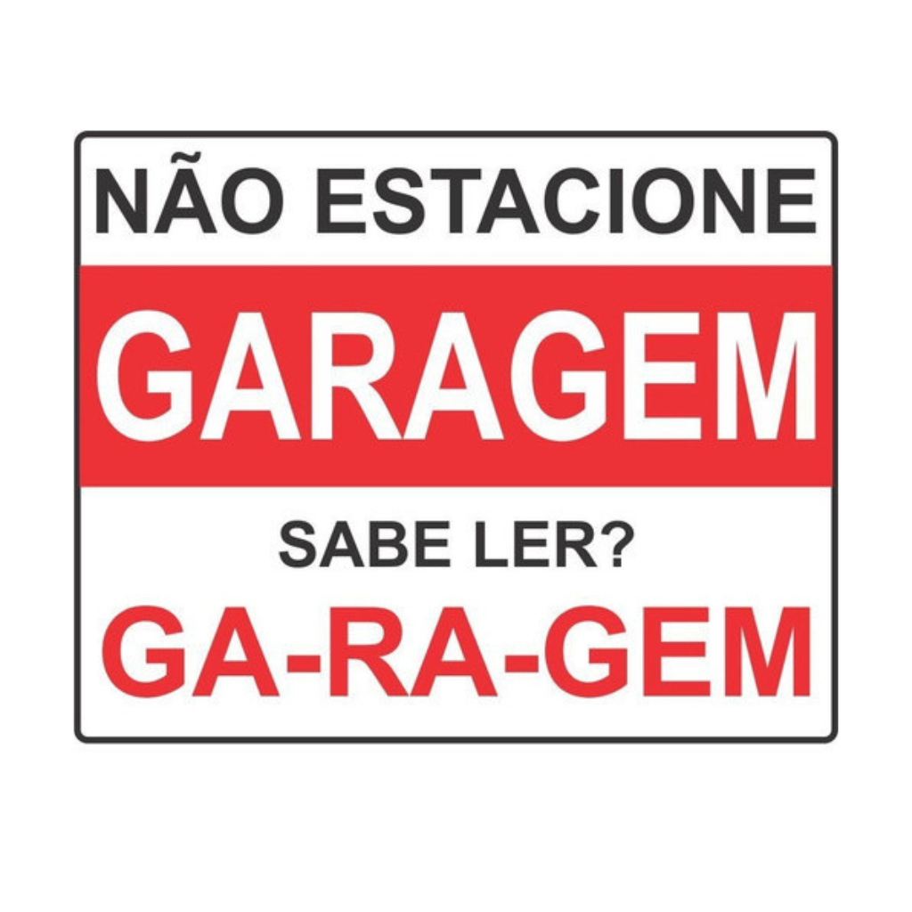 Adesivo Placa Proibido Estacionar 30x20cm Resistente Para Garagens Residenciais Comercios em Oferta na Shopee